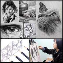 专业素描铅笔套装，便携式户外绘画工具套装，送给艺术家、学生和绘画初学者的最佳礼物 - 套裝 - 查看 7