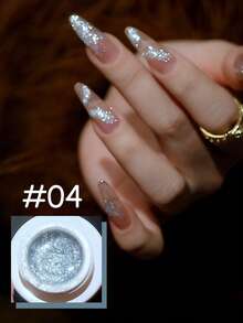 MISS SHAKA 10ml New Arrival Pink-Purple Glitter Nail Polish, 2026 Transparent Sparkling Whitening Nail Art Supplies, Valentine's Day - Multicolor - View 10