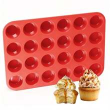 12/24pcs Set Odorless Non-Stick Silicone Muffin Cups, 1pc Standard Size Silicone Baking Mold - View 6