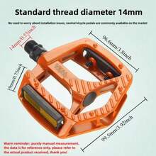 1 Pair Bicycle Pedals With DU Bearings, Aluminum Alloy Mountain Bike/Road Bike Universal Pedals - Multicolor - View 5