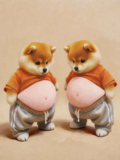 2张防撞狗卡车硅胶贴纸，汽车贴花，适用于车门、车身外部、卡车、家居墙壁、家具、橱柜，情人节好礼，可移除，家居装饰，适用于垃圾桶、墙壁、浴室、冰箱等光滑表面，趣味主题装饰，遮盖墙面瑕疵