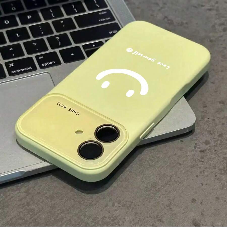 苹果phonecase透明笑脸867JPDSCFYTiPhone13ProMax圣诞礼物14ProMax新年礼物IPhone17Pro男女朋友生日礼物 - クリーミーな黄色 - チェックする 1
