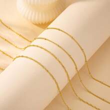 1pc Sexy Minimalist Double-Layer Waist Chain, Suitable For Ramadan, Beach, Daily, Party, Club, Holiday Wear - Gold - View 5