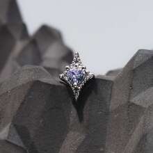 1件时尚简约星心钻石不锈钢耳环，适合女性日常佩戴 - 星星 - 查看 9