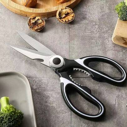 1pc Kitchen Scissors, Stainless Steel Multipurpose Heavy Duty Scissors For Food, Chicken, Bone And Fish