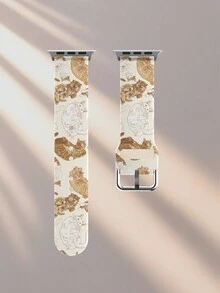 橙白猫咪硅胶表带，兼容 38mm 40mm 41mm 42mm 44mm 45mm 49mm，适用于 Series Ultra/SE/8/7/6/5/4/3/2/1 - 彩色 - 查看 10