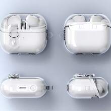 Locking Compatible With Samsung Galaxy Buds3/3pro/3FE Clear Lock Earphone Case Cover - Clear - View 10