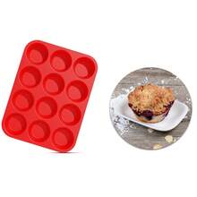 12/24pcs Set Odorless Non-Stick Silicone Muffin Cups, 1pc Standard Size Silicone Baking Mold - View 5