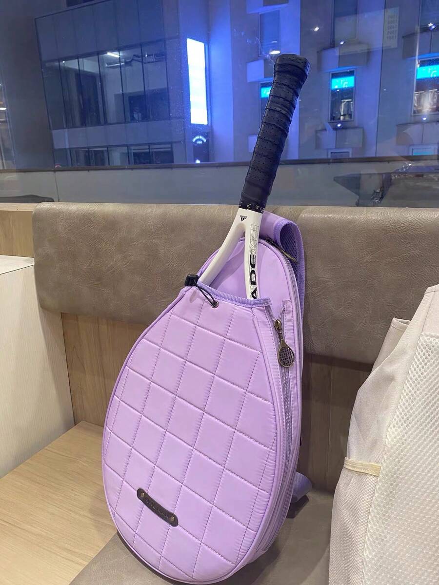 XINGNAN 2025 New High-End Professional Tennis Racket Bag, Shoulder Bag For Badminton Training, Suitable For Teenagers, Available In Pink, Purple For Women, White, Black For Men, Lightweight Crossbody Outdoor Backpack With Large Capacity