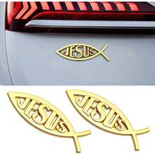 قطعتان ملصقات سيارة بشكل سمكة إبداعية، ملصقات جسم سمكة واقعية مضحكة للمرآة الخلفية، نافذة السيارة، الصادم، مقاومة للماء والشمس سهلة التطبيق، تناسب معظم المركبات، إكسسوارات خارجية جذابة - ملصق معدني ثلاثي الأبعاد على شكل سمكة - مشاهدة 6