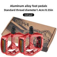 1 Pair Bicycle Pedals With DU Bearings, Aluminum Alloy Mountain Bike/Road Bike Universal Pedals - Multicolor - View 12