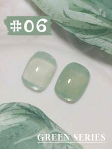 Mec 12ml 12色抹茶绿果冻凝胶指甲油,半透明水晶般清透的凝胶,淡薄荷绿黄色可卸UV/LED光疗指甲油,持久高光泽,适合春夏日常及办公室DIY美甲 - 彩色 - 查看 23