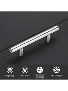15 Pack Brushed Nickel Cabinet Pulls 3 Inch Handles Stainless Steel Cabinet Hardware For Kitchen And Bathroom Cabinets, 5 Inch Overall Drawer Pull - 15 - View 2