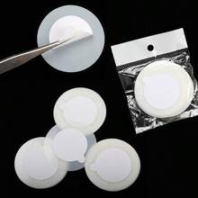 30片/20片/10片装一次性睫毛嫁接胶垫，睫毛嫁接胶托盘，隐形眼镜胶垫，用于滴加睫毛嫁接胶水，清洁卫生，使用方便，提高嫁接速度，防止胶水快速凝固 - 彩色 - 查看 1