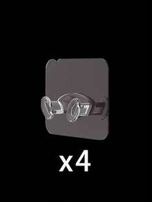 4/8个装透明电线收纳挂钩，免钻孔，适用于厨房、浴室、办公桌、宿舍、客厅、办公室等场所的电线整理；超透明，粘性强，可拆卸重复使用，牢固吸附，安装便捷，纤薄透明设计，保持电线整洁有序，方便取用。 - 彩色 - 查看 12