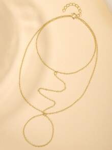 925 Sterling Silver Gold Bracelets For Women , Dainty Gold Hand Chain Bracelet 18k Gold Plated Finger Ring Bracelet Hand Chain CZ Bracelets For Women Non Tarnish Jewelry Gift - 金色-鏈條 - 查看 8