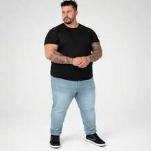 EVOLUTION PLAY Men's Plus Size Jeans 48 To 58 Lycra Slim XXG - 當然 - 查看 6