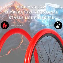 MOTSUV Road Bike TPU Inner Tube 700*23-32C Aluminum Alloy 45/65/85mm Presta Valve Ultralight Cycling Tire Tube Red - Multicolor - View 2