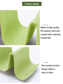 1pc Wave-Shaped Kitchen Pot Lid Holder, Utensil Rack, Cutting Board Organizer, Suitable For Kitchen And Dining Room - Multicolor - View 7