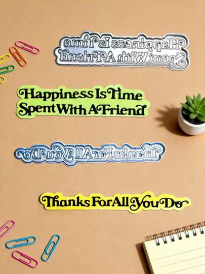 1PC Greeting Letters Metal Cutting Dies, New Arrival Die Cuts, Embossing Stencils For DIY Crafting Scrapbooking Supplies, Template Mould, Photo Album Decorative Paper Die Cuts For Card Making, DIY Craft Decoration