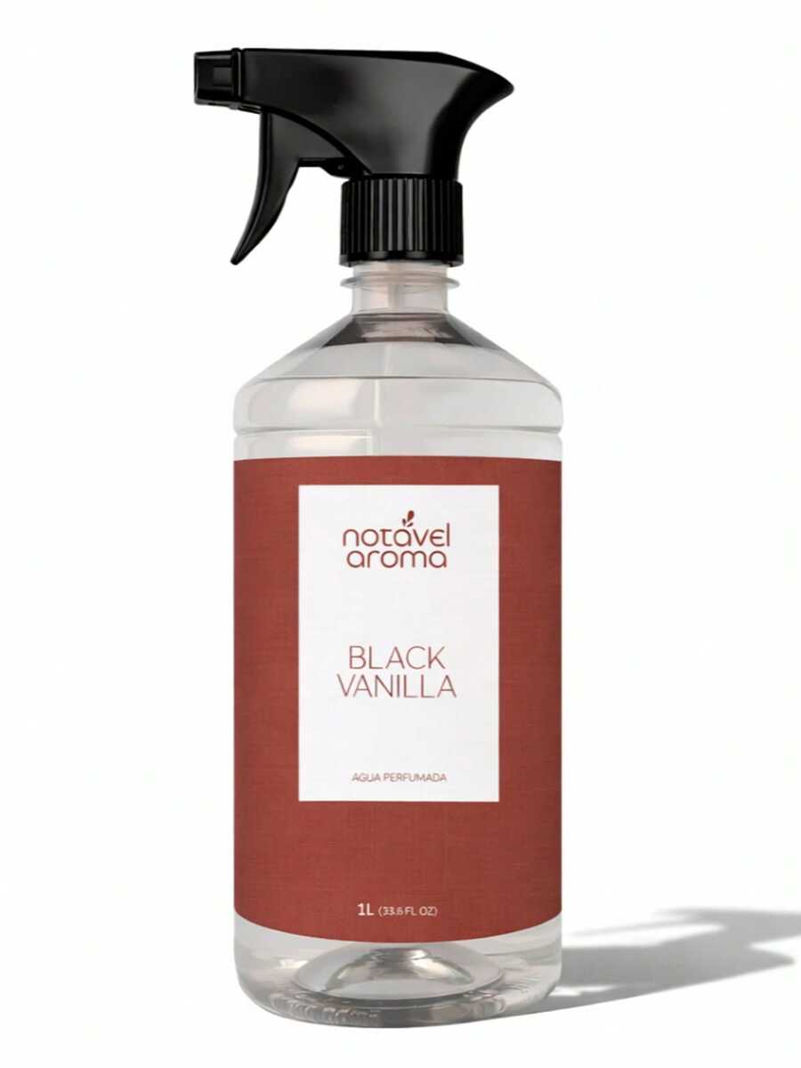 Scented Water Refill 1 Liter Room Aroma For Fabrics, Clothes, Curtains, Bathroom - Black Vanilla - View 1