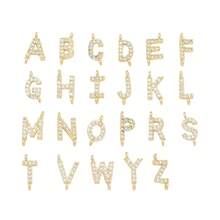 1件经典复古玛丽妈妈字母吊坠时尚金色不锈钢珠链项链，女士款 - 金黃色 - 查看 4