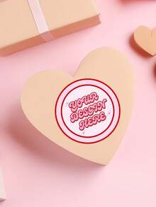 1-240张定制防水透明个性化标签/贴纸，适用于商务、婚礼、生日、洗礼等场合。定制Logo标签/贴纸是送给朋友、家人、女儿、儿子、父亲、母亲的完美礼物。也是婚礼、复活节、返校季的理想装饰品。 - 粉色 - 查看 6