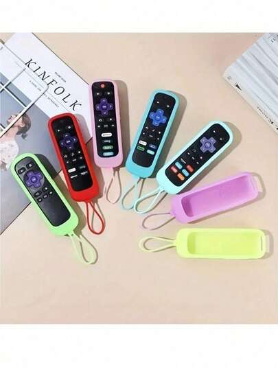 硅胶电视遥控器保护套，适用于电视遥控器/简易遥控器/语音遥控器（无耳机插孔），可用于学校、办公室、家庭、旅行、包袋、收纳整理等场合。