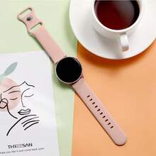 20mm Silicone Watch Band With Butterfly Buckle, Compatible With Samsung Galaxy Watch 7-6-5-Pro-4-Classic/Active 2 40mm, Sport 20mm, GT 5-4-2e-Pro, Soft And Skin-Friendly Silicone Material - Galaxy Watch 3/4/5/6-20mm - View 7