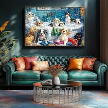 1000-Piece Large Breed Dog Puzzle, Featuring Over 500 Dog Breeds - A Challenging 1000-Piece Puzzle For Adults And Families, A Stress-Relieving Activity, Comes In A Durable Portable Box, With Bright Colors And Realistic Dog Scenes (Bathroom And Outdoor) - The Perfect Gift For Pet Lovers - 一箱1000件 - 查看 6