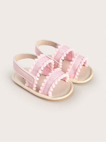 3-6-8个月女婴夏季透气软底学步凉鞋，适合新生儿至100天大的宝宝