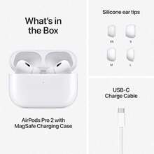 AirPro 2 Wireless Bluetooth Earbuds Designed For Immersive Listening, Featuring Active Noise Reduction, Rich Stereo Sound Performance, Bluetooth 5.4 Fast Pairing, LED Charging Case Display, USB-C Rechargeable Battery, Up To 48 Hours Total Playback, Ergonomic In-Ear Fit, Water Resistant Design For Movies, Music Streaming, Gaming, Travel, And Everyday Entertainment - trắng - Xem 3