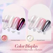 Y2K Simple Manicure Techniques, Handmade Nails, Chameleon Powder Nail Art Charm Nail Art Supplies, Nail Art Supplies For Women And Girls, Nude Nails, Home Nail Art 0.5g, Summer Manicure - 彩色 - 查看 5