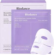 BIODANCE Rejuvenating Caviar PDRN Real Deep Mask, Overnight Hydrogel Mask, Skin Firming & Radiance Boost, Enhancing Recovery For All Skin Types, Korean Skin Care, Gifts For Women | 1.19oz(34g) X 4ea - 藍莓 - 查看 1