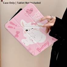 Acrylic Crystal Tablet Protective Case With Kickstand, Featuring Pink Bow, Heart, And Cute Rabbit Patterns, Compatible With Samsung A9/A9+/S9/S9FE/A11/A11+/S11/S10 FE/S10 FE+/S10 Lite, Apple Air 5/6, Honor, Matepad SE 11, And Other Popular Models - Multicolor - View 7