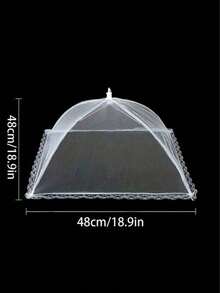 1pc Collapsible Food Cover Umbrella, Dust-Proof, Anti-Pollution, Fly & Mosquito Proof - Multicolor - View 11