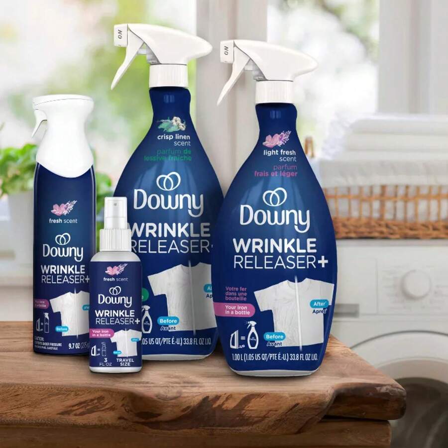 Festival Special Offer!Downy Light Fabric Wrinkle Spray 3oz Portable Travel Size Patented Wrinkle-Removing Formula Smooths Wrinkles In Seconds Combines Deodorizing, Anti-Static, Softening, And Fragrance-Retaining Effects And Elegant Fragrance, Non-Irritating Uses Nitrogen Natural Propellant, No CFCs 360°Surrounding Sprayer Even Coverage No Ironing, No Airing Spray And Wear Suitable Cotton, Linen, Blends, Silk, And More Multi-Purpose Home / Business Trips / Commuting / Travel Aluminum Can Body Sensitive Skin Friendly Clothing Fragrance Lasts Up To 12 HoursFestival Special Offer!Downy Light Fabric Wrinkle Spray 3oz Portable Travel Size Patented Wrinkle-Removing Formula Smooths Wrinkles In Seconds Combines Deodorizing, Anti-Static, Softening, And Fragrance-Retaining Effects And Elegant Fragrance, Non-Irritating Uses Nitrogen Natural Propellant, No CFCs 360° Surrounding Sprayer Even Coverage No Ironing, No Airing Spray And Wea - 1 - 查看 1