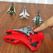 Red Launcher Can Launch Fighter Jet + Airplane Can Be Loaded, Can Launch Fighter Jet, Children's Toy Boys Christmas Gift Suitable For 3 Years Old And Above - Red - View 11