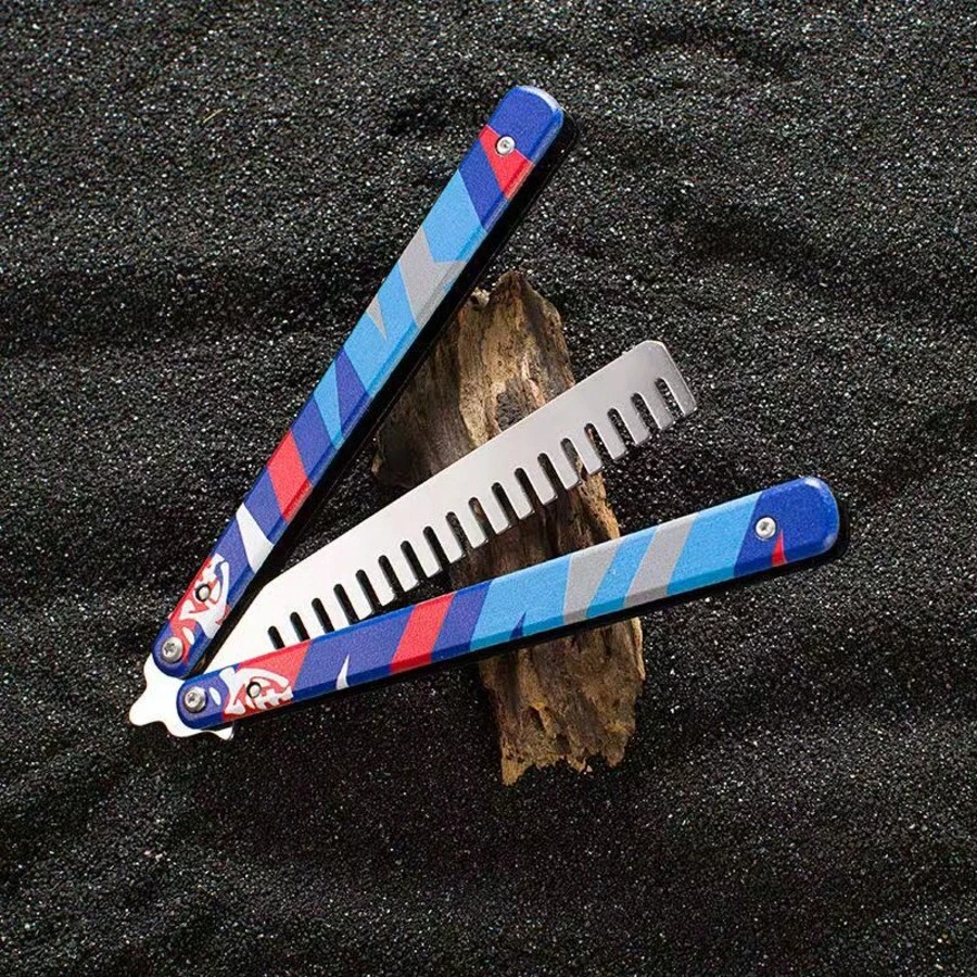26cm Foldable Fashion Butterfly Pattern Comb Set - Portable Tool/Toy, Harmless, Suitable For Men And Teenagers. [Buy Now, Enjoy Exclusive Discount! Stay Tuned For More Surprises!]