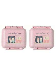 Mini 6-Compartment Portable Pill Case, Medication Storage Box, Travel Pill Box Printed With "My Pill Pack" And Pill Pattern, 6-Slot Small Pill Container, Sealed Pill Packaging Storage Box, 6-Day Weekly Medication Storage Box, Travel Essential Pill Box, Daily Vitamin Pill Box, Pocket Pill Storage Box, Elegant Storage Box, Household Essential, Travel Essential - Multicolor - View 17