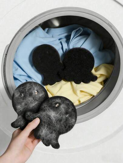 1/3/6pcs Pet Hair Removal Washing Machine Balls, Fluffy Laundry Balls - Anti, Washing Machine Cleaning Ball,Reusable & Durable Lint Catcher, Keeps Clothes & Bedding Fur-Free, Essential For Pet Owners- Enhance Your Laundry Experience, Washing Machine Reusable Pet-Hair, Catcher Lint Remover Balls Set Cute Dog Cat Hair Collector Lint Fluff Catcher For Removing Washing Machine, Clothes Cleaning Tool