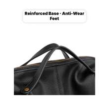Large Capacity Handbag For Women, Elegant Top Handle Boston Bag With Premium Faux Leather, Chic Textured Commuter Satchel With Multi-Pockets, Fast Shipping From CA Fits Tablet - màu nâu - Xem 6