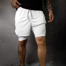 2-In-1 Compression Shorts Jiu-Jitsu Attack Martial Arts Street - màu đen - Xem 7