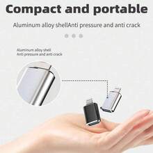 1-2个OTG适配器 Lightning公头转USB母头转换器，兼容 14系列、U盘、鼠标、键盘，兼容 14 Pro Max/14 Pro/14 Plus/14/13/12/11/XS/XR/8/7/6/ - 彩色 - 查看 3