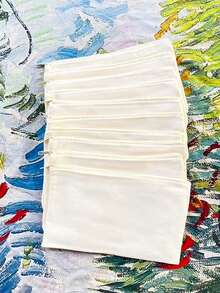 5/10/20/50 piezas Bolsas de lona en blanco para pintura DIY, impresión digital, manualidades. Adecuado para volver a la escuela, fiestas, decoración de eventos de spa, bolsas de regalo reutilizables, bolsas de cosméticos portátiles, juegos de maquillaje de viaje. Juegos de regalo expresivos para dibujar, almacenar bocadillos y regalos, bolsos y carteras lindos. - Beis - Ver 23