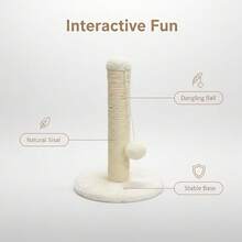 Durable Cat Scratching Post, Vertical Cat Scratch Pad & Climbing Tower, Pet Supplies For Cats - Multicolor - View 8