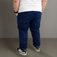 EVOLUTION PLAY Men's Plus Size Jeans 48 To 58 Lycra Slim XXG - 深色使用 - 查看 7