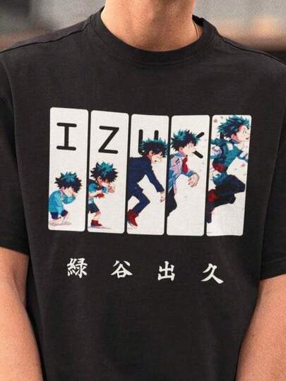 2026 Heren T-shirt, Deku Shirt, Izuku Midoriya T-shirt, Anime T-shirt, Deku Trui, grappig, avant-garde en gepersonaliseerd ontwerp, 180g zwaar katoenen T-shirt, ronde hals, korte mouwen, modieuze grafische T-shirts, ondoorzichtige stof, geschikt voor de lente, Valentijnsdag, geschikt voor alle seizoenen, maten 2-10 jaar, S-XXXL, kinderkleding voor jongens, Valentijnsdagkleding voor jongens, kleding voor jonge jongens, tops voor meisjes, meisjeskleding, kinderkleding voor meisjes, kleding voor jonge meisjes, bijpassende familie-outfits, unisex grafisch T-shirt voor de start van het schooljaar & St. Patrick's Day cadeau voor jongens en meisjes, familie-outfit voor een wedstrijddag, perfect cadeau voor St. Patrick's Day en Internationale Vrouwendag, Moederdag, Vaderdag, voor mannen en vrouwen.