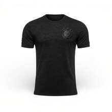 Corinthians Dry Jacquard Official Logo TPU Gel T-Shirt - Black - View 8