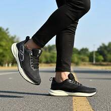 Men's Comfortable Lightweight Running And Walking Shoes For Gyms, Gyms, And Activities - màu đen - Xem 3